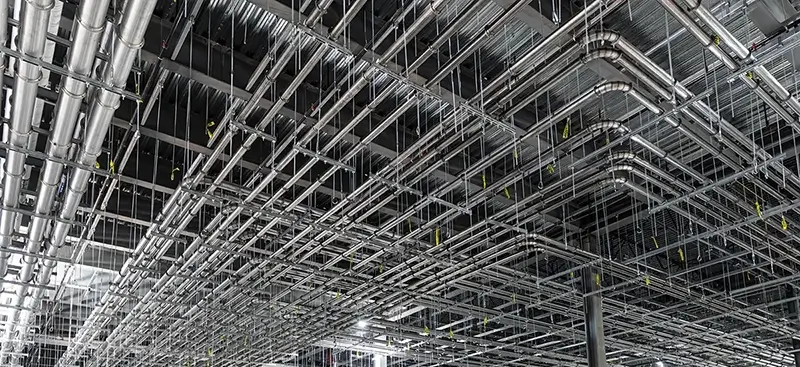 Nordfab Ducting System in a large scale LG battery facility