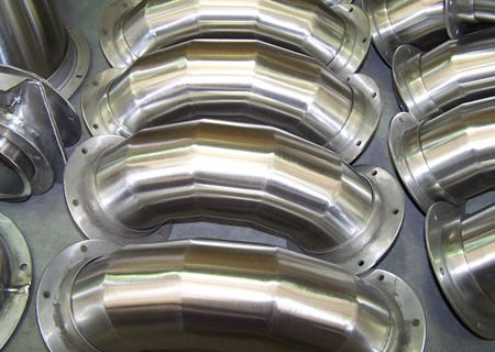 Stainless steel duct elbow