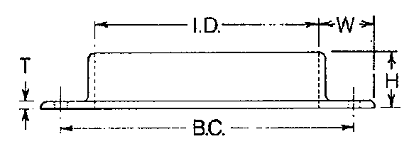 Nordfab Ducting Angle Flange dimensions