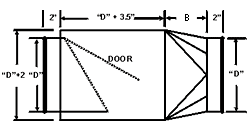 Nordfab Ducting Damper dimensions