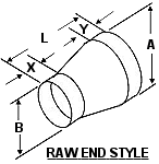 Nordfab Ducting Raw End Reducer