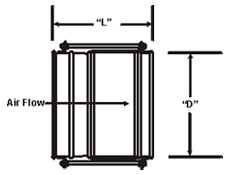 Nordfab Ducting Viewing Spool dimensions